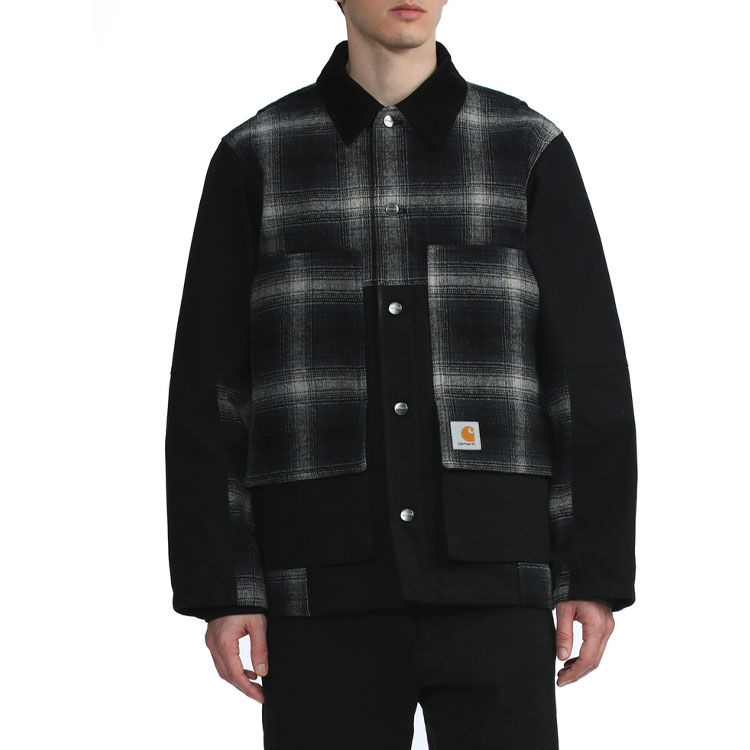 Carhartt WIP Multi-Pocket Plaid Patchwork Utility Jacket CHXJKI029456H-BKX 圖 4