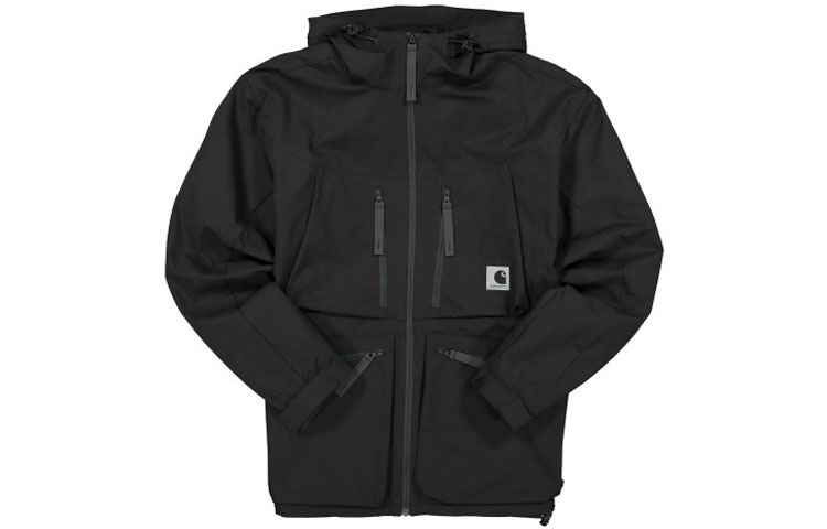 Carhartt WIP Multi-Pocket Reflective Label Hooded Jacket Black I028702-89-00