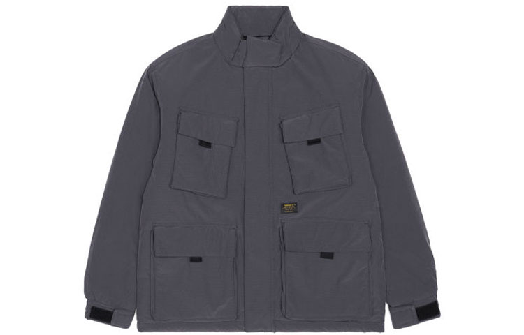 Carhartt WIP Multi-Pocket Zip-Up Stand Collar Jacket Black CHXJKA212006H-BKX