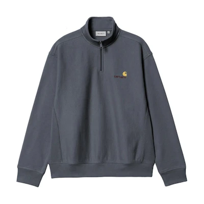 Carhartt WIP Navy Blue Embroidered Logo High-Neck Loose-Fit Sweatshirt I027014-1CQ-XX