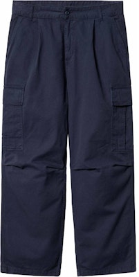 カーハート WIP メンズ ネイビー テーパードカーゴパンツ ジッパー&ロゴ付き I031218-29L-GD Buy カーハート WIP メンズ ネイビー テーパードカーゴパンツ ジッパー&ロゴ付き I031218-29L-GD