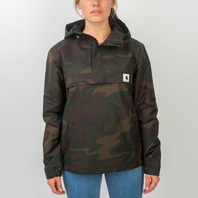Carhartt WIP Nimbus 半拉鍊迷彩連帽外套 男女款 I027639-05P-00 Shop Carhartt WIP Nimbus 半拉鍊迷彩連帽外套 男女款 I027639-05P-00
