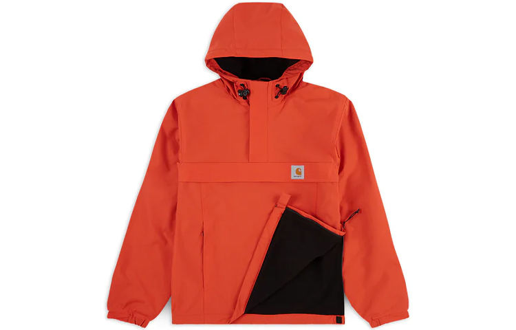 Shop Carhartt WIP Nimbus Pullover Half-Zip Fleece Unisex Winter Sweatshirt Orange I027639-04V-00