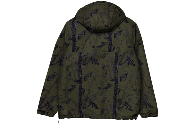Lookbook Carhartt WIP Nimbus Pullover Hoodie Tree Camo Fleece Hijau Unisex. I027639-06A-00