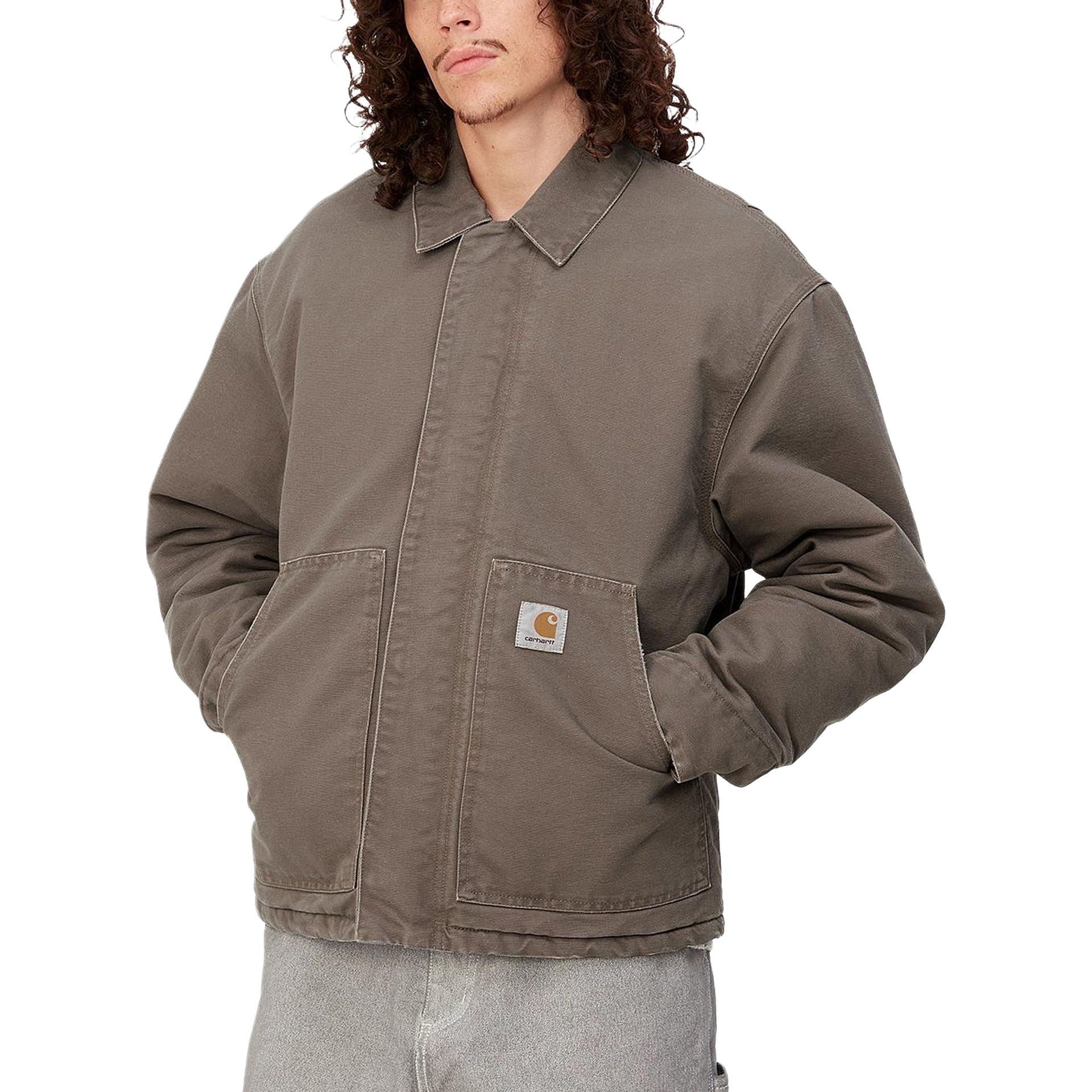 Carhartt WIP OG Arcan Jacket Aged Canvas Brown Zip-Up Jacket Men l032234 圖 4