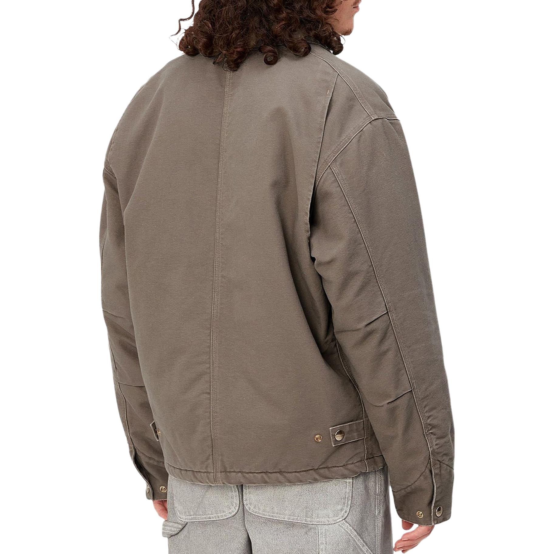 Carhartt WIP OG Arcan Jacket Aged Canvas Brown Zip-Up Jacket Men l032234 圖 5