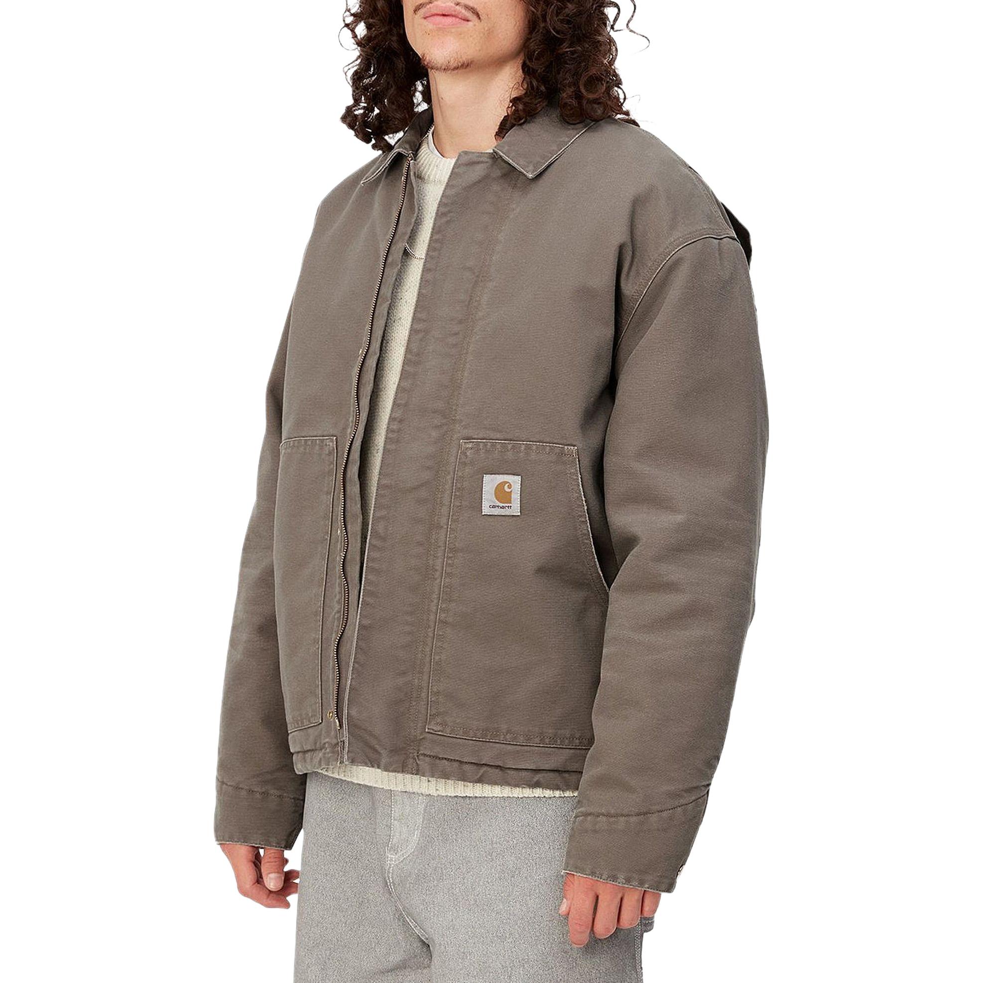 Carhartt WIP OG Arcan Jacket Aged Canvas Brown Zip-Up Jacket Men l032234 圖 6