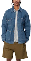 Shop Carhartt WIP OG Chore 外套 春藍水洗丹寧長袖夾克 I031896-01-06