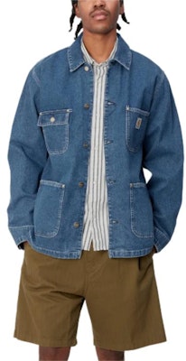 Carhartt WIP OG Chore Coat Azul Primavera Chaqueta Denim Lavada Manga Larga I031896-01-06 Shop Carhartt WIP OG Chore Coat Azul Primavera Chaqueta Denim Lavada Manga Larga I031896-01-06