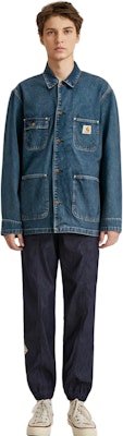 Carhartt WIP OG Chore Coat Azul Primavera Chaqueta Denim Lavada Manga Larga I031896-01-06 Details for Carhartt WIP OG Chore Coat Azul Primavera Chaqueta Denim Lavada Manga Larga I031896-01-06