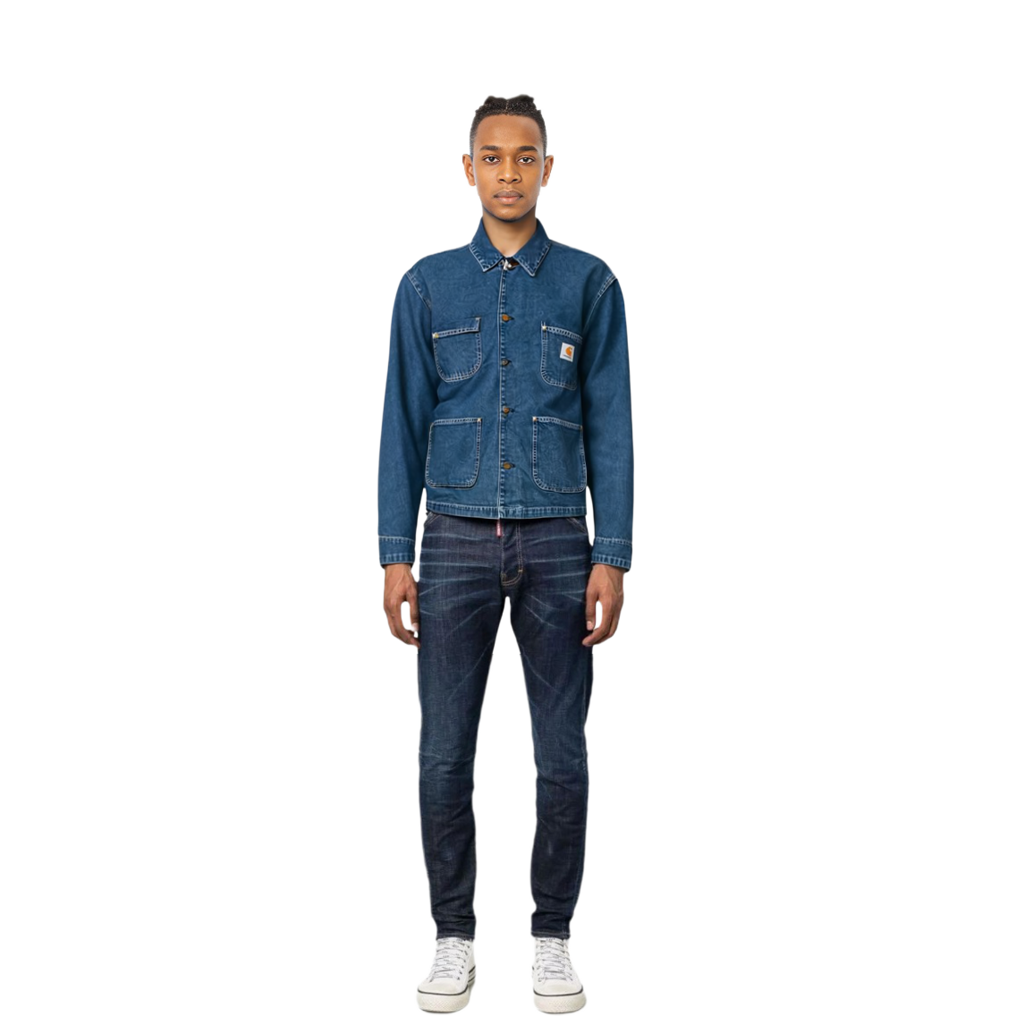 Cheap Carhartt WIP OG Chore Coat Azul Primavera Chaqueta Denim Lavada Manga Larga I031896-01-06