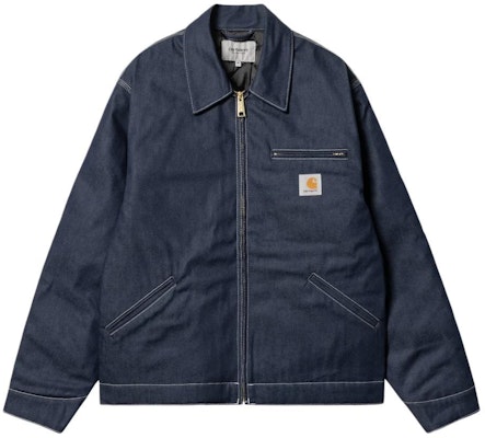 Chaqueta Carhartt WIP OG Detroit Azul Denim con Cremallera y Cuello Casual. I033039-01-01 Order Chaqueta Carhartt WIP OG Detroit Azul Denim con Cremallera y Cuello Casual. I033039-01-01