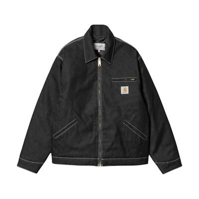 Carhartt WIP OG Detroit Jacket Casual Zip Denim Jacket Black I033039-89-01