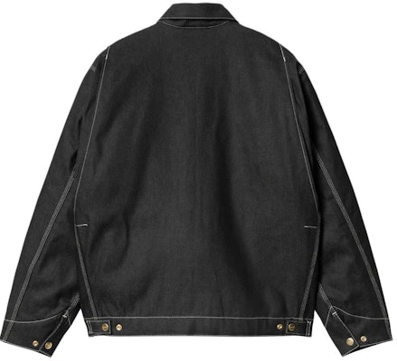 Carhartt WIP OG Detroit Jaket Denim Hitam Zip Kasual I033039-89-01 Lookbook Carhartt WIP OG Detroit Jaket Denim Hitam Zip Kasual I033039-89-01