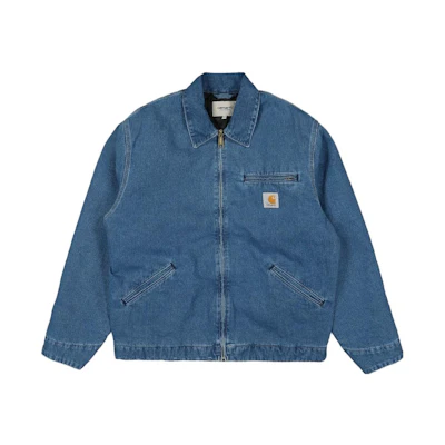 Carhartt WIP OG Detroit Jacket Blue Denim Zip Pocket Jacket I033039-0106