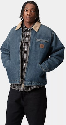 カーハート WIP OG デトロイトジャケット ブルー ユニセックス デニム 長袖アウターウェア I034734-2XN-4Q Sizing カーハート WIP OG デトロイトジャケット ブルー ユニセックス デニム 長袖アウターウェア I034734-2XN-4Q