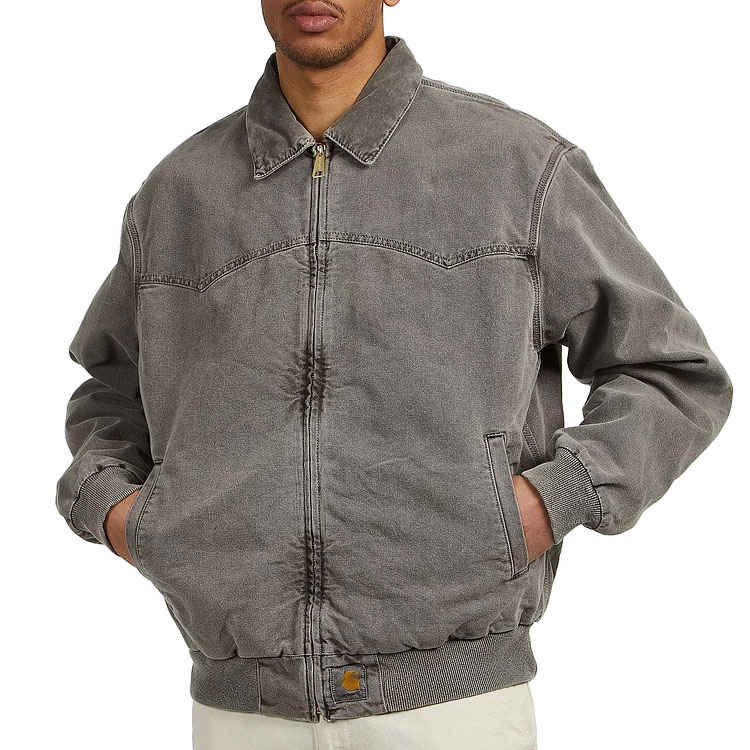 Shop Carhartt WIP OG Santa Fe Jacket Grey - Vintage Retro Warm  Jacket. I030288-89-FH