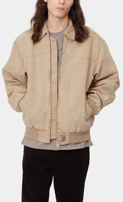 Carhartt WIP OG Santa Fe Jacket Khaki Workwear Quilted Cotton Flight Jacket I030288.0ME.FH Details for Carhartt WIP OG Santa Fe Jacket Khaki Workwear Quilted Cotton Flight Jacket I030288.0ME.FH