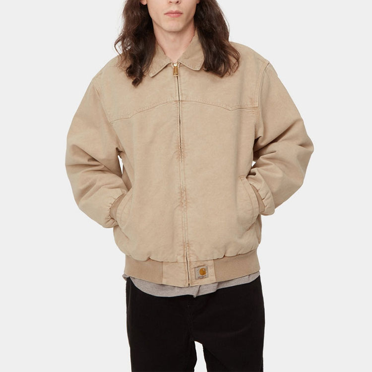 Sizing Carhartt WIP OG Santa Fe Jacket Khaki Workwear Quilted Cotton  Flight Jacket I030288.0ME.FH