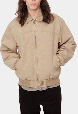 Carhartt WIP OG Santa Fe Jacket Khaki Workwear Quilted Cotton Flight Jacket I030288.0ME.FH Sizing Carhartt WIP OG Santa Fe Jacket Khaki Workwear Quilted Cotton Flight Jacket I030288.0ME.FH