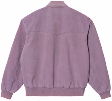Lookbook Carhartt WIP OG Santa Fe 紫色夾克 - 男款工裝絎縫拉鍊外套。 I030288-0NR-FH