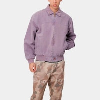 Details for Carhartt WIP OG Santa Fe 紫色夾克 - 男款工裝絎縫拉鍊外套。 I030288-0NR-FH