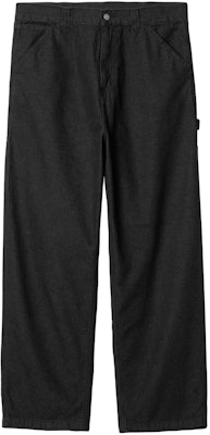 Carhartt WIP OG Single Knee Pant Hitam Seluar Jeans Potongan Lurus Santai. I033338-89-06 Order Carhartt WIP OG Single Knee Pant Hitam Seluar Jeans Potongan Lurus Santai. I033338-89-06