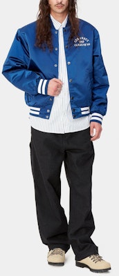 Carhartt WIP OG Single Knee Pant Hitam Seluar Jeans Potongan Lurus Santai. I033338-89-06 Shop Carhartt WIP OG Single Knee Pant Hitam Seluar Jeans Potongan Lurus Santai. I033338-89-06