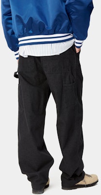 Carhartt WIP OG Single Knee Pant Hitam Seluar Jeans Potongan Lurus Santai. I033338-89-06 Sizing Carhartt WIP OG Single Knee Pant Hitam Seluar Jeans Potongan Lurus Santai. I033338-89-06