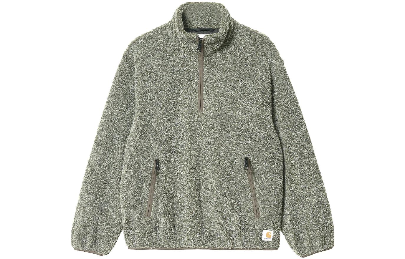 Carhartt WIP Olive Green Fleece Long-Sleeve Jacket I030839-LP-XX
