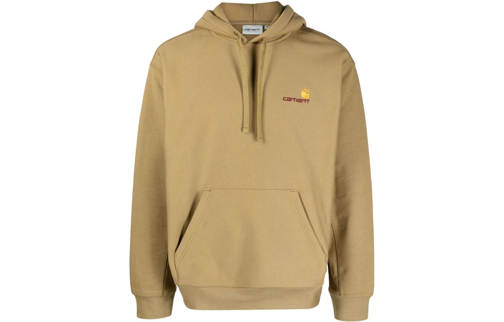 Carhartt WIP Olive Green Loose-Fit Sweatshirt with Logo Print I028279-1N3-XX