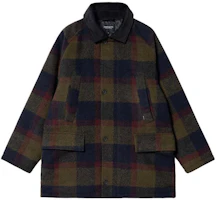 Carhartt WIP Olive Green Plaid Collar Button-Up Long Sleeve Jacket I0322551Q4XX Carhartt WIP Olive Green Plaid Collar Button-Up Long Sleeve Jacket I0322551Q4XX