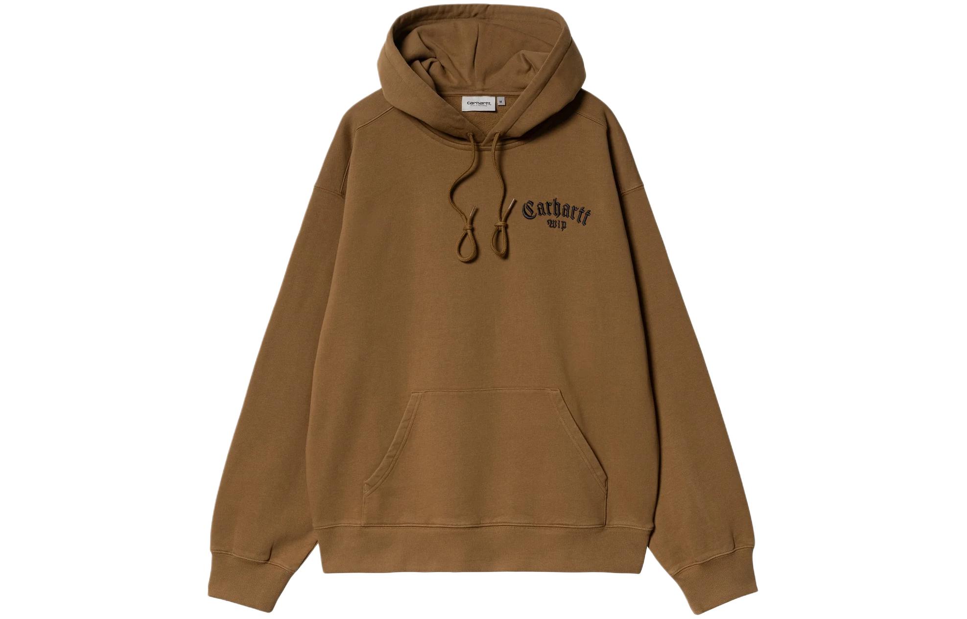 Carhartt WIP Onyx Script Embroidered Pullover Hoodie Brown I032865-08W-XX 圖 2