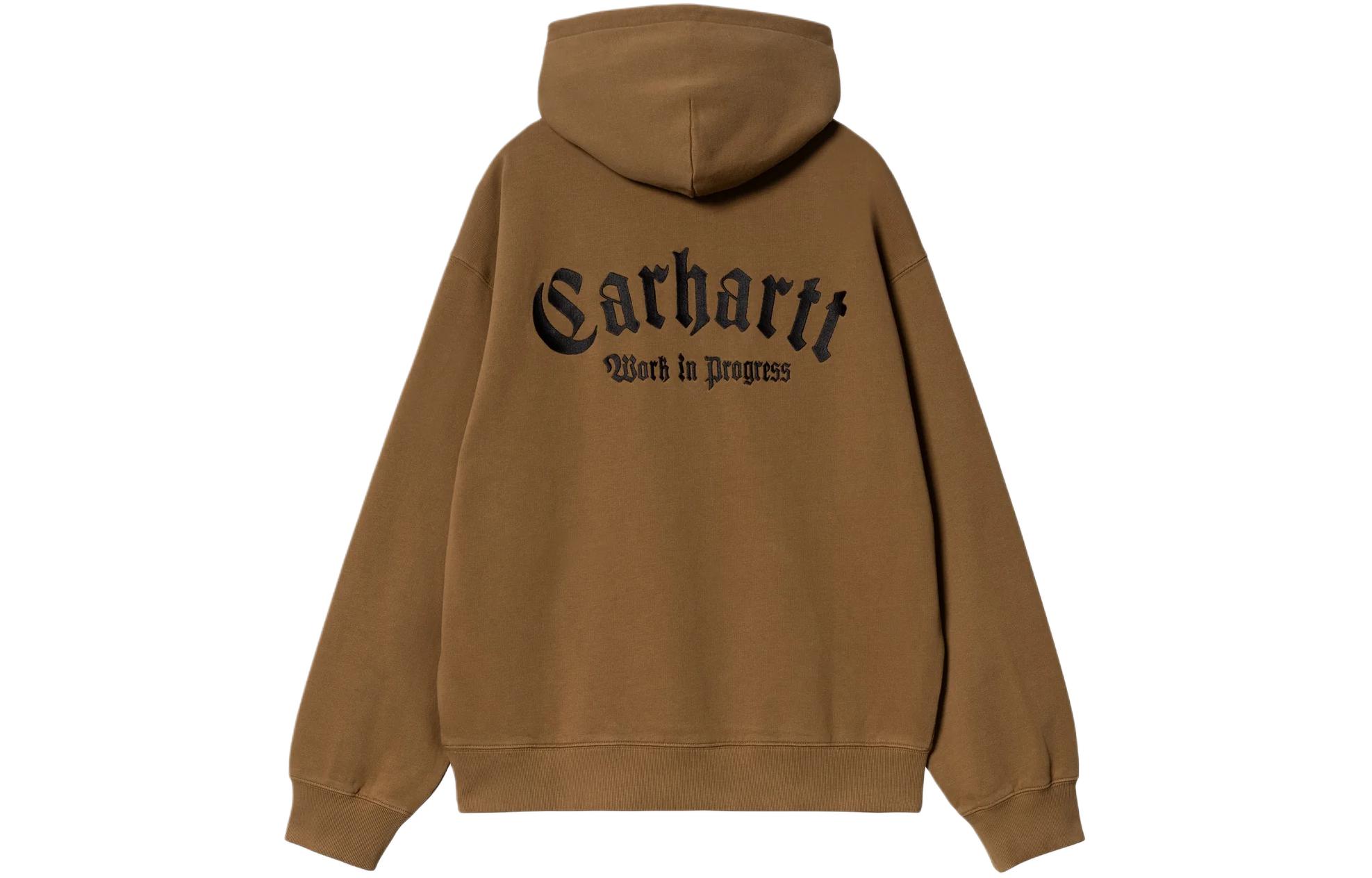 Carhartt WIP Onyx Script Embroidered Pullover Hoodie Brown I032865-08W-XX 圖 3