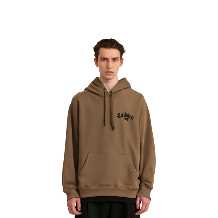 Carhartt WIP Onyx Script Embroidered Pullover Hoodie Brown I032865-08W-XX 圖 4