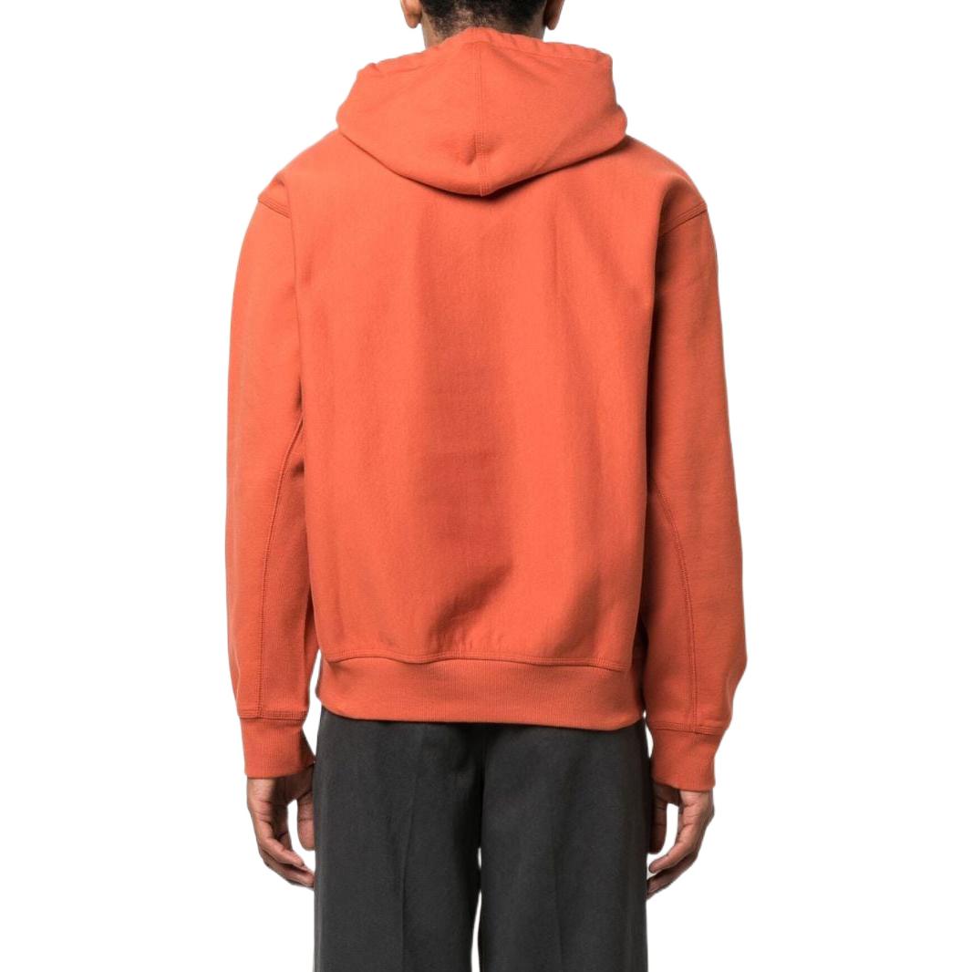 Shop Carhartt WIP Hoodie Logo Sulam Warna Oren I0314091-ER-XX