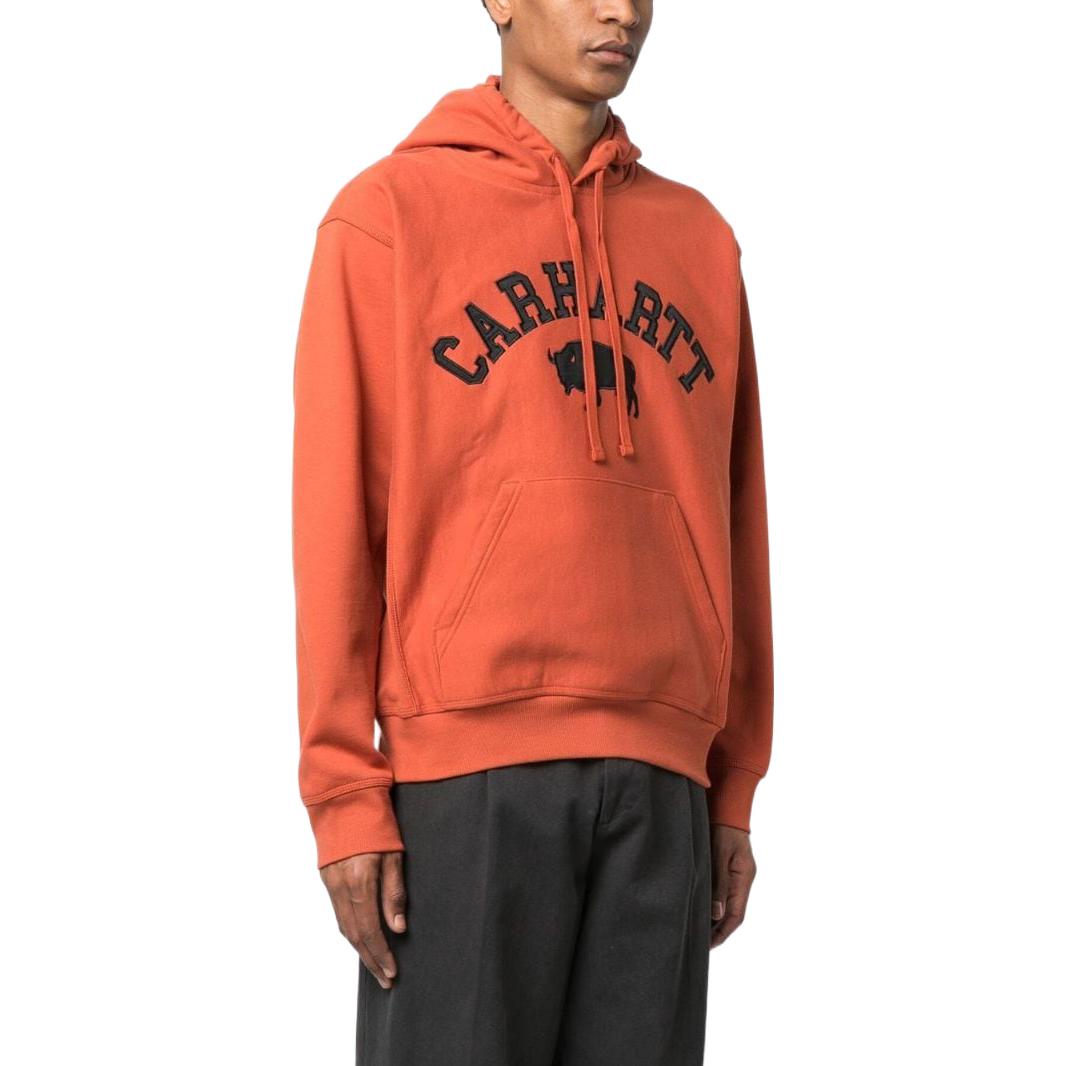 Purchase Carhartt WIP Hoodie Logo Sulam Warna Oren I0314091-ER-XX