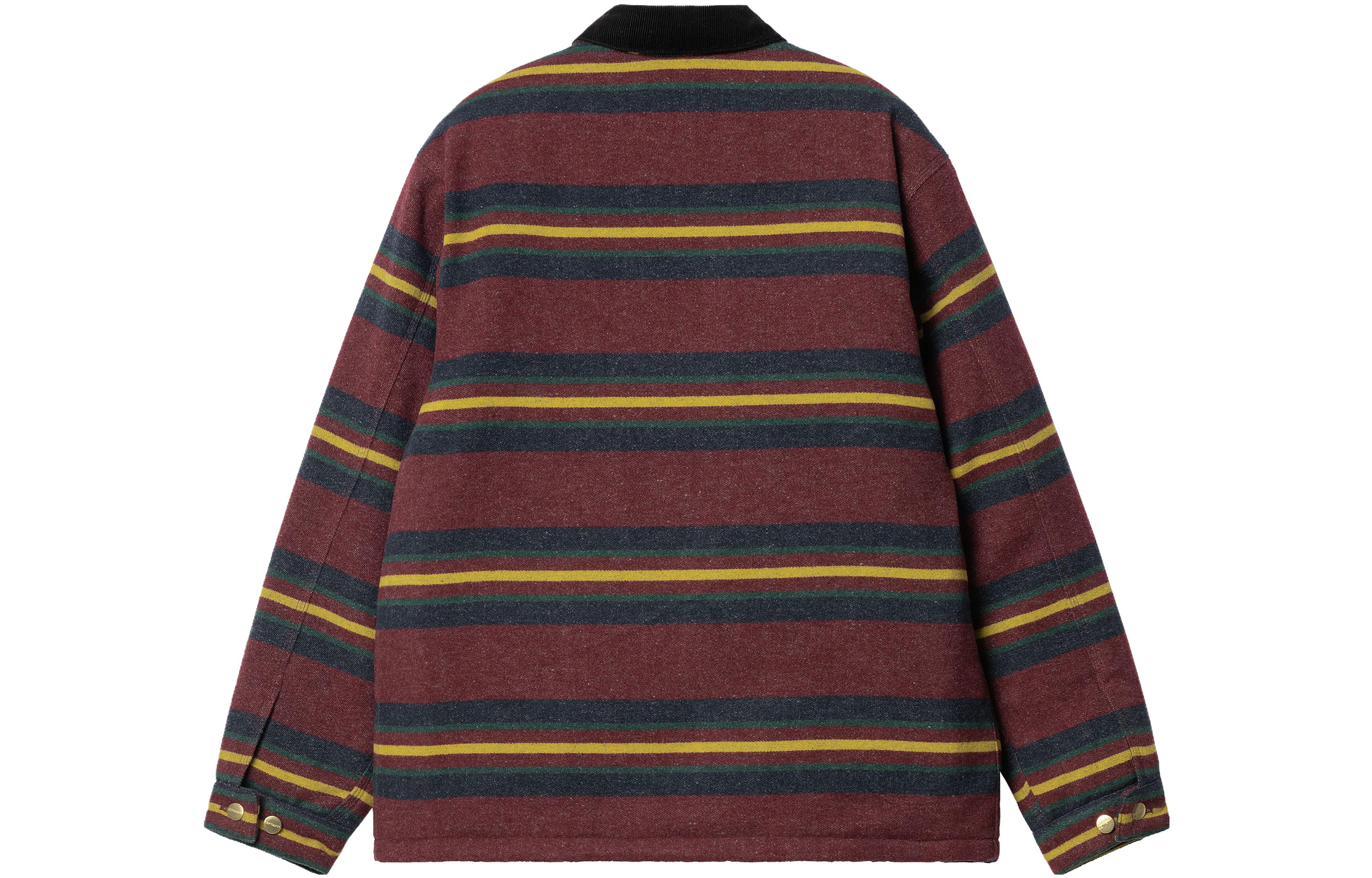 Lookbook カーハート WIP オレゴン レッド ストライプ ボタンアップ 長袖ジャケット メンズ アウター I032254-1PH-XX