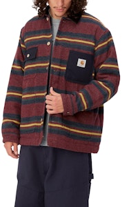 カーハート WIP オレゴン レッド ストライプ ボタンアップ 長袖ジャケット メンズ アウター I032254-1PH-XX Purchase カーハート WIP オレゴン レッド ストライプ ボタンアップ 長袖ジャケット メンズ アウター I032254-1PH-XX