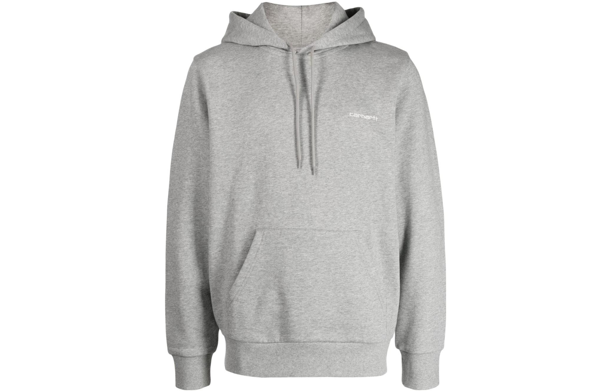 Carhartt WIP Oversized Logo Hoodie Unisex Pullover - Grey I031243-00D-XX