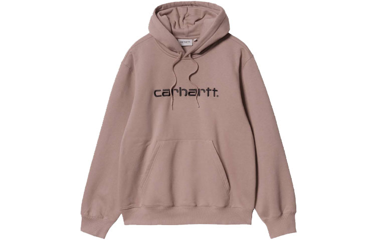 Carhartt WIP Oversized Pullover Hoodie Solid Color - Gray Pink I030230-0J7-XX