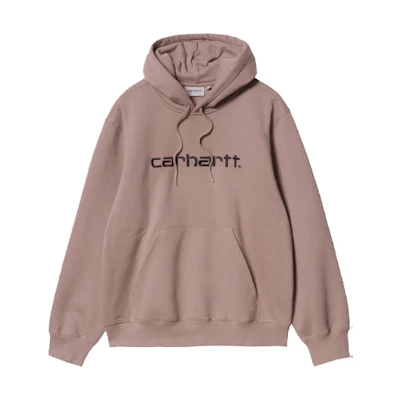 Carhartt WIP Oversized Pullover Hoodie Solid Color - Gray Pink I030230-0J7-XX