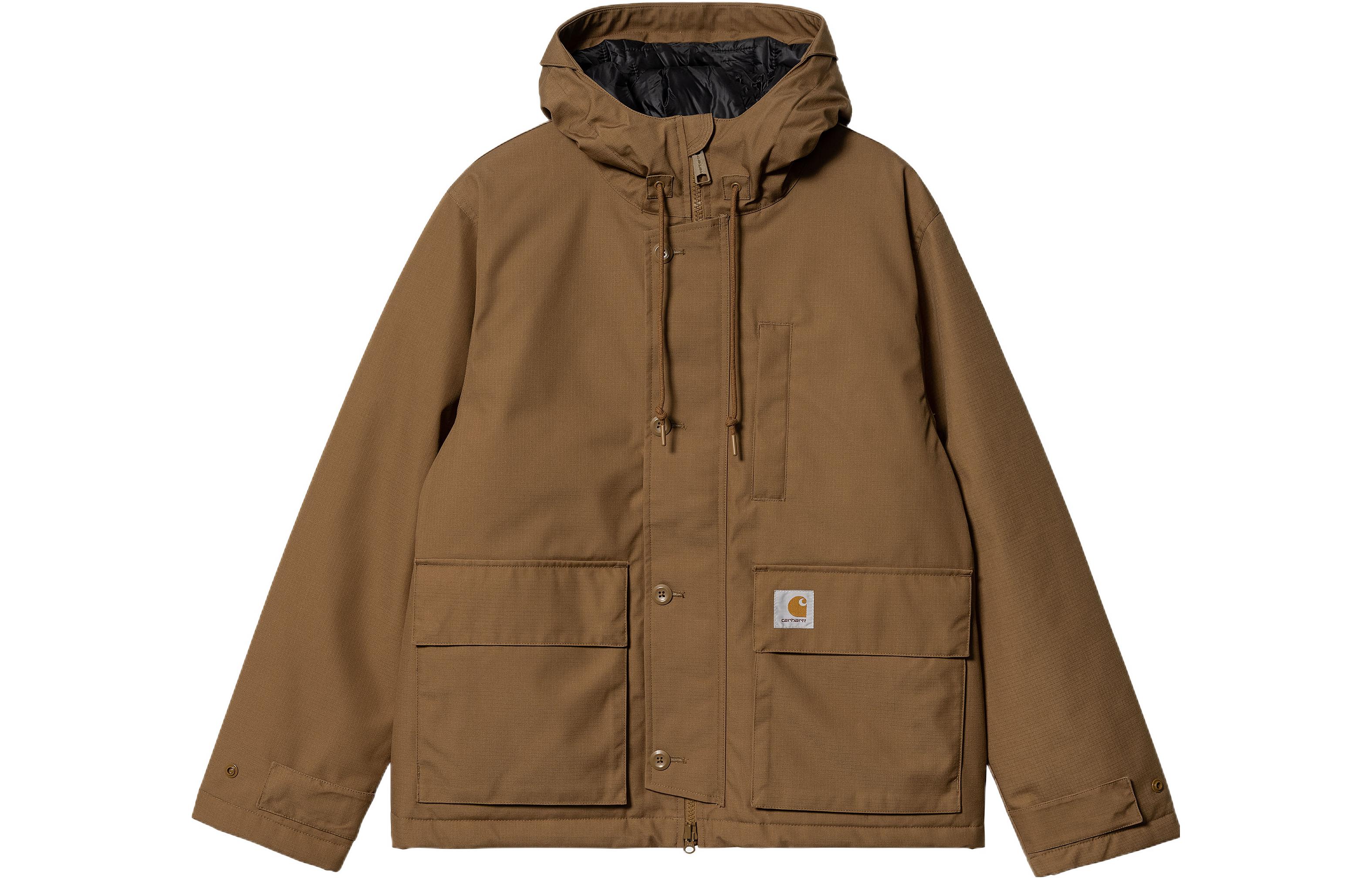 Carhartt WIP Oversized Solid Color Multi-Pocket Hooded Jacket I030771-HZ-XX