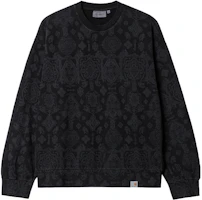 Carhartt WIP Paisley Crewneck Sweatshirt Black I031045-0Y1-XX Carhartt WIP Paisley Crewneck Sweatshirt Black I031045-0Y1-XX
