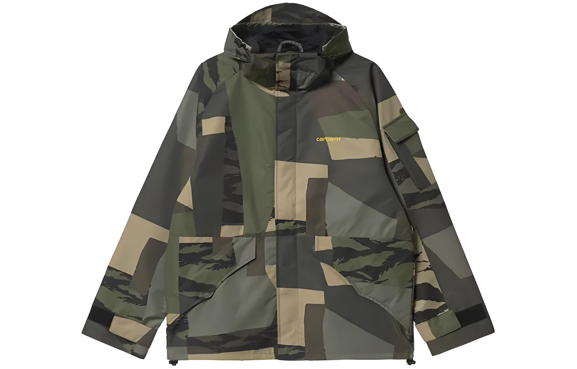 Carhartt WIP Patchwork Camo Hooded Jacket Multicolor I030263-CAMO
