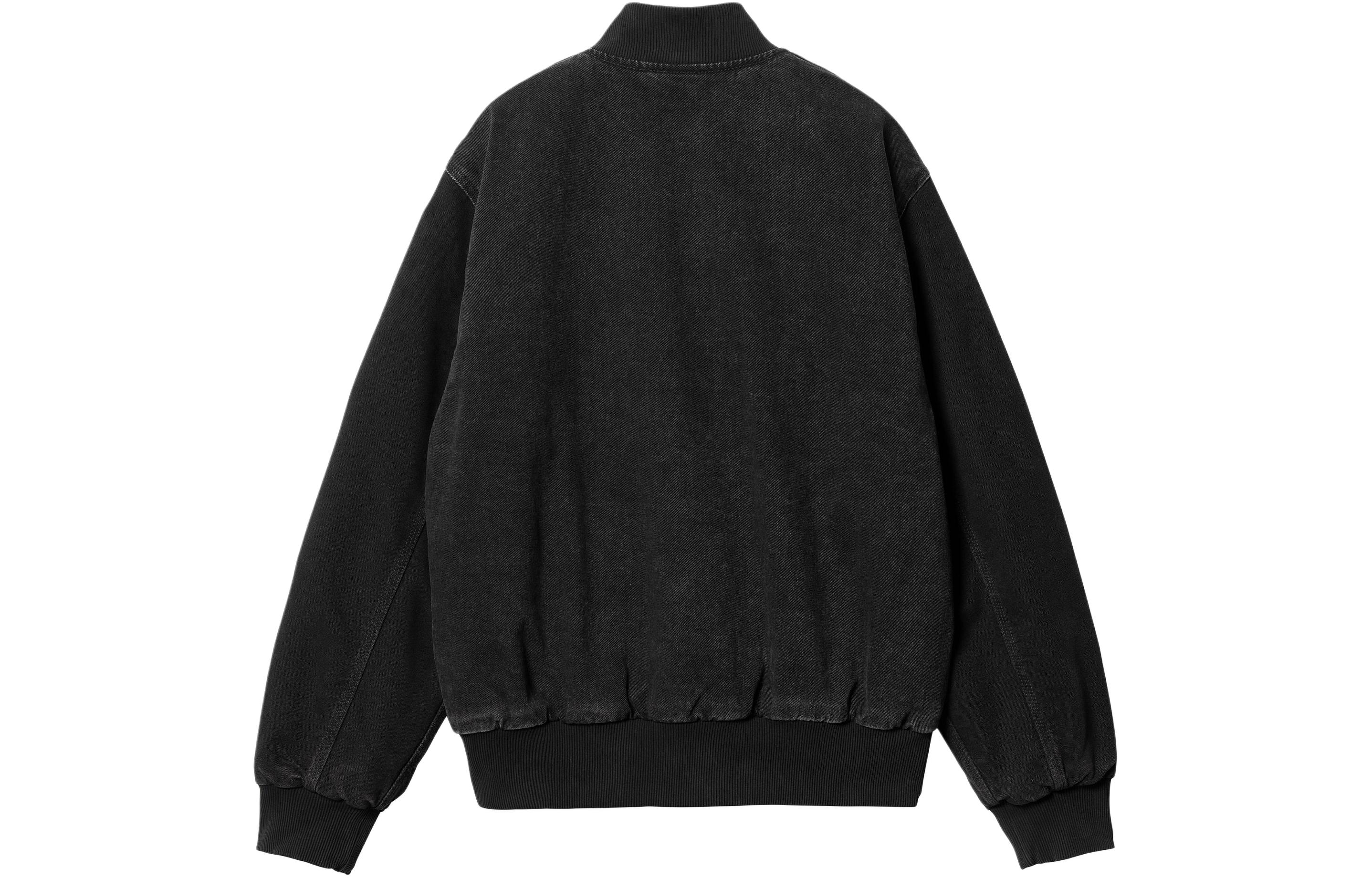 Lookbook Carhartt WIP Paxon Bomber Hitam Jacket dengan Bordir Logo dan Detail Resleting. I033273-00E-06