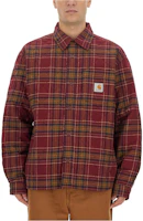 Carhartt WIP Plaid Button-Up Jacket Red - Long Sleeve Outerwear I032212-1P7-XX Carhartt WIP Plaid Button-Up Jacket Red - Long Sleeve Outerwear I032212-1P7-XX