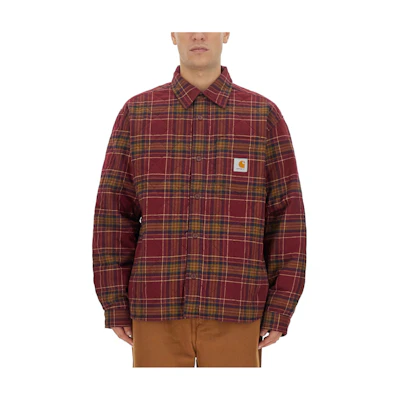 Carhartt WIP Plaid Button-Up Jacket Red - Long Sleeve Outerwear I032212-1P7-XX