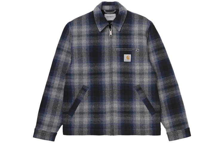 Carhartt WIP Plaid Collar Jacket Blue 1028295