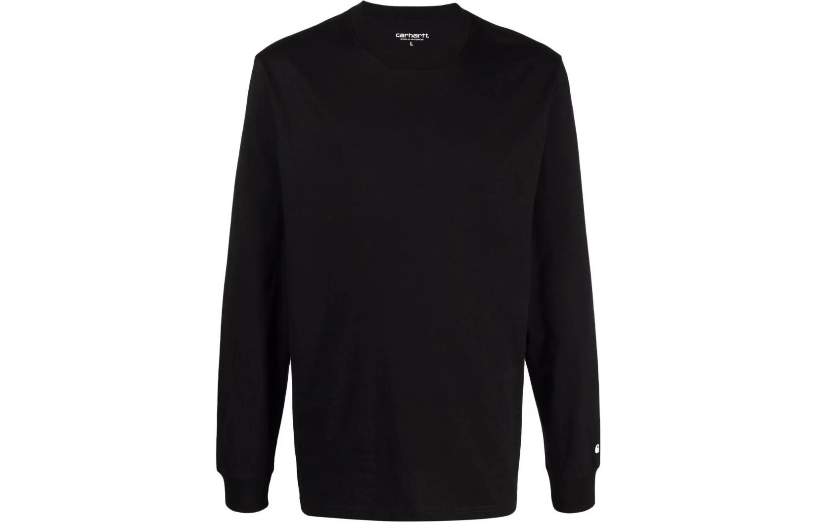 Carhartt WIP Plain Crewneck Long-Sleeve Sweatshirt Black I026265BLACK